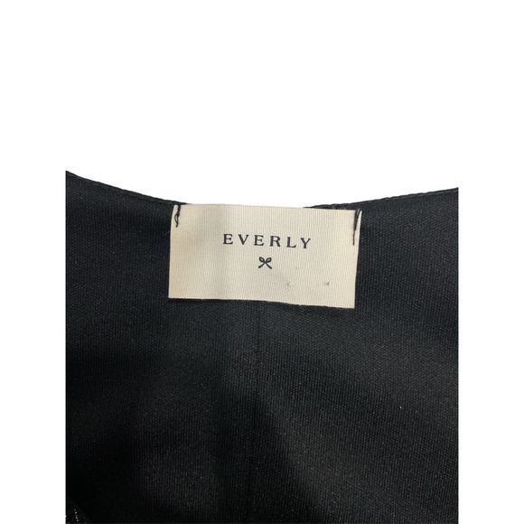 Everly Black and Gold Metallic Dress Size Large - Picture 5 of 6